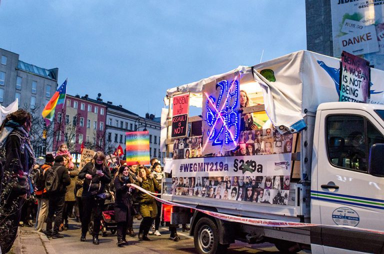 Block für sexuelle Selbstbestimmung am 8.3.2019 in Berlin