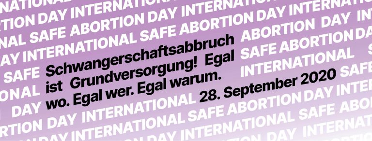 28. September: Safe Abortion Day