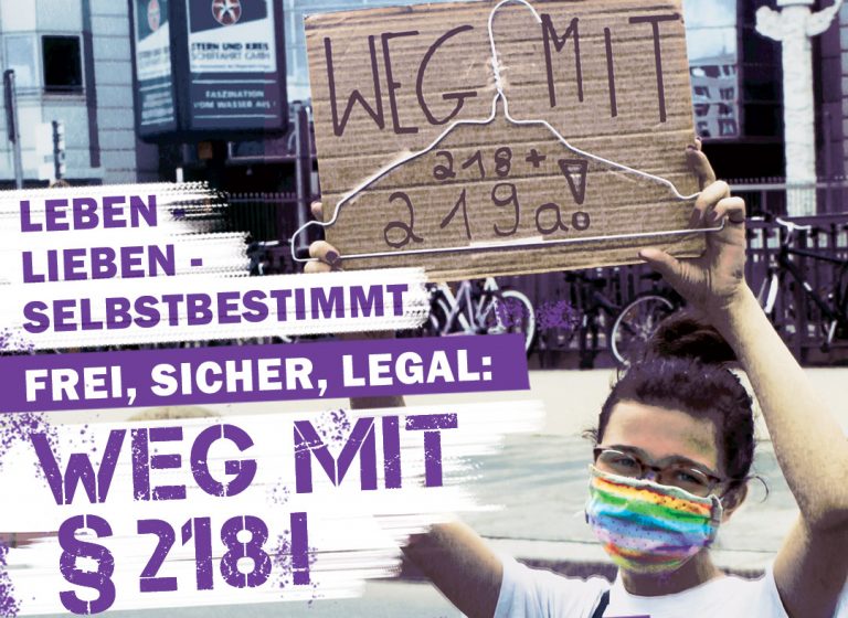 LEBEN-LIEBEN-SELBSTBESTIMMT: Kundgebung am 19.9.2020