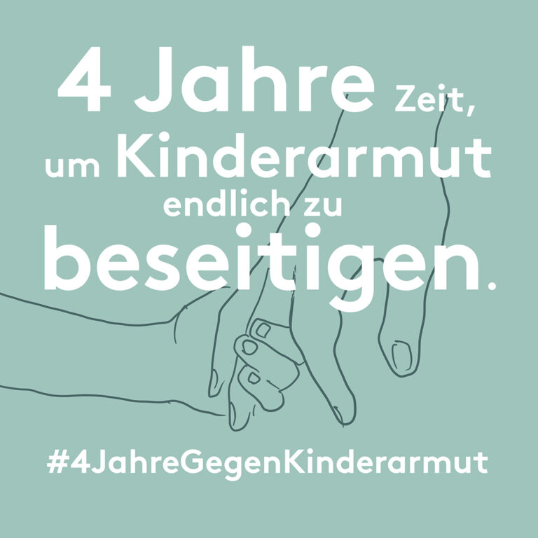 Breites Bündnis fordert: Kinderarmut muss zentrale Rolle in den Koalitionsverhandlungen spielen  Auftakt der Kampagne #4JahreGegenKinderarmut