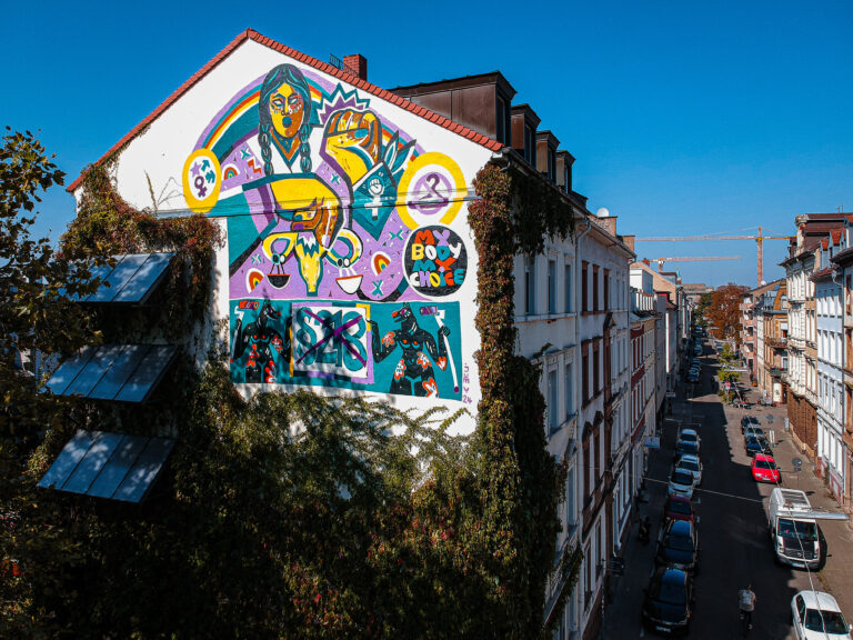 Ein Mural für Selbstbestimmung in Karlsruhe – Kunst als starkes Zeichen für sexuelle Selbstbestimmung